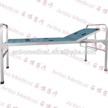 Cama médica plegable de aluminio con una manivela